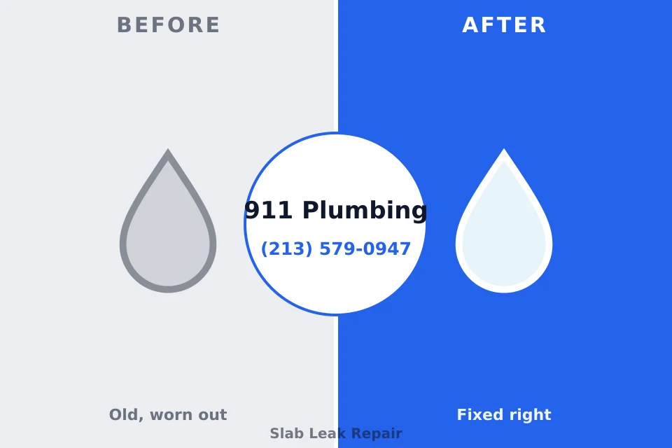 Before and after: plumbing company Moline Acres, MO